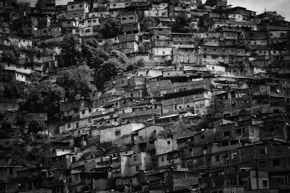 Vista panorámica del barrio de Catia, en el municipio Libertador, en Caracas.