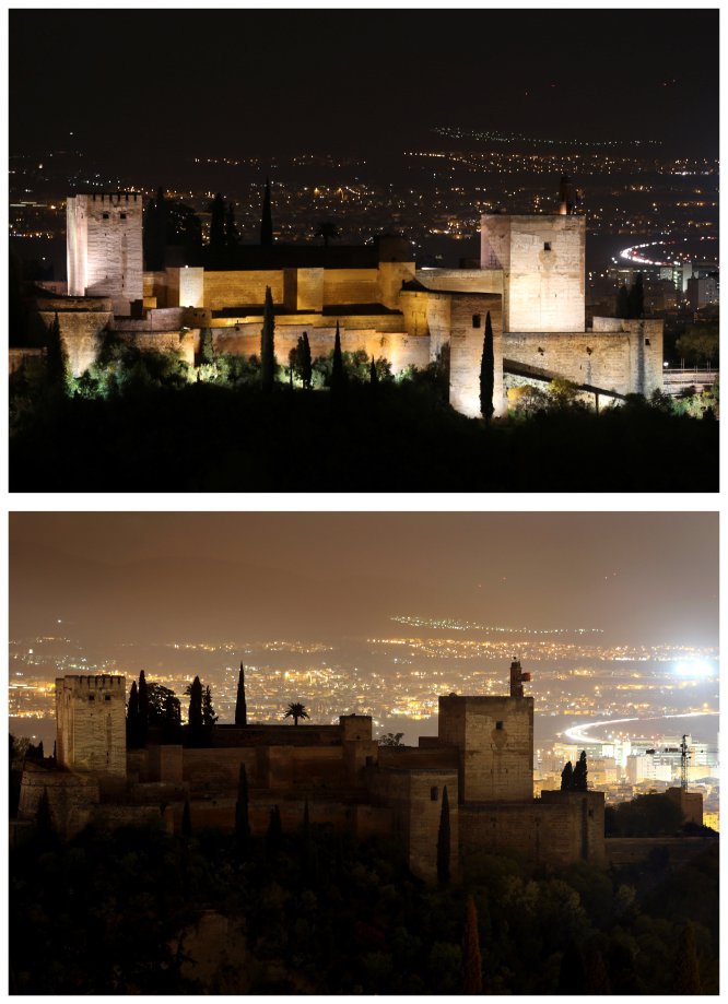 La Alhambra de Granada se ha sumado este sÃ¡bado a la Hora del Planeta, una iniciativa promovida por WWF.