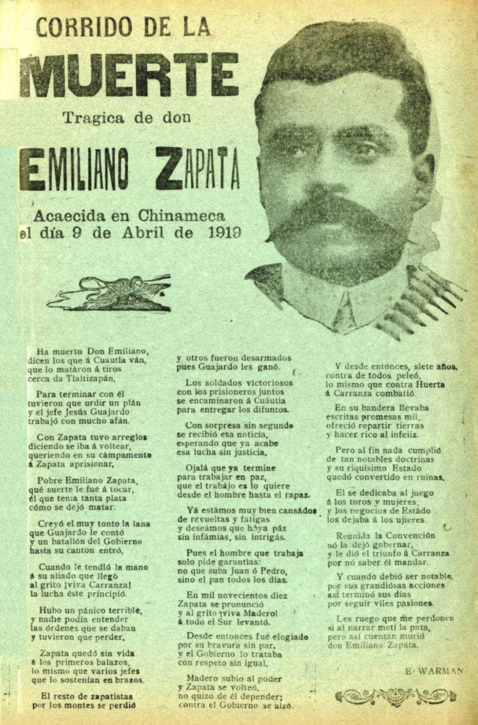 Fotos Los Corridos Del Heroe Emiliano Zapata Actualidad El Pais