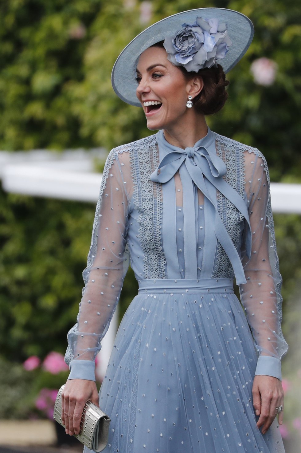 Kate Middlleton, una de las más elegantes en la pradera de Ascot.