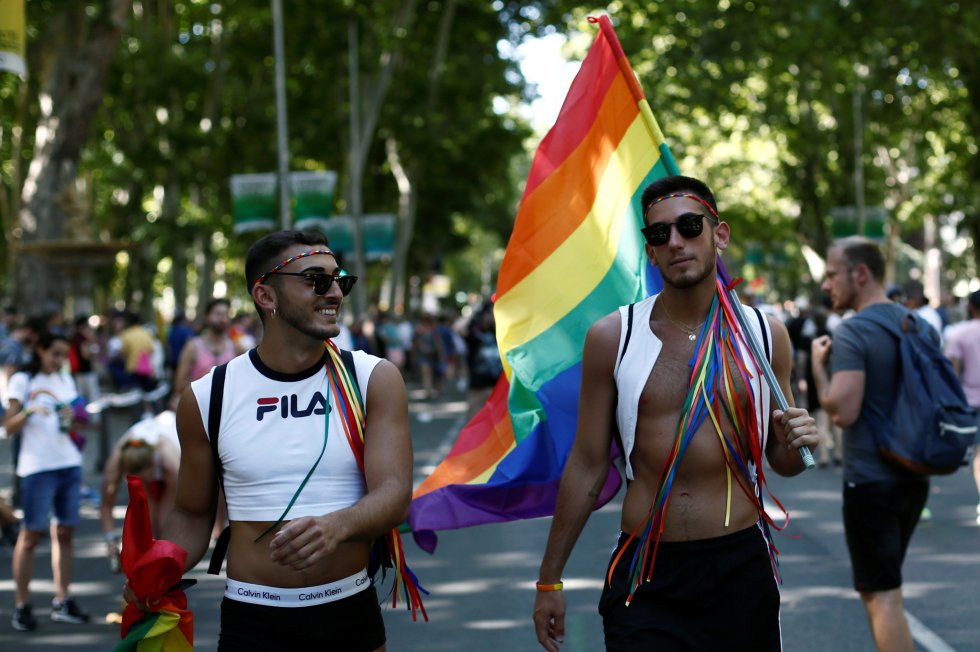 Ambiente previo a la manifestación del Orgullo 2019.