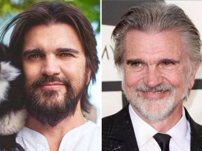 El colombiano Juanes ha jugado con una foto suya en los Grammy y le ha preguntado a sus seguidores "¿Cuántos años me ponen?"