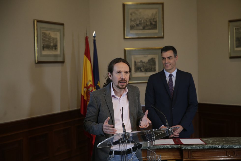 Pablo Iglesias será vicepresidente del Ejecutivo y se trata de un acuerdo "sin vetos", coinciden fuentes socialistas y de Unidas Podemos.