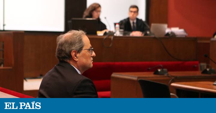 Quim Torra, en su juicio: “Vox es un partido franquista. No responderé” - EL PAIS