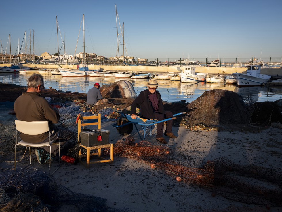 Pescadores en San Pedro del Pinatar.