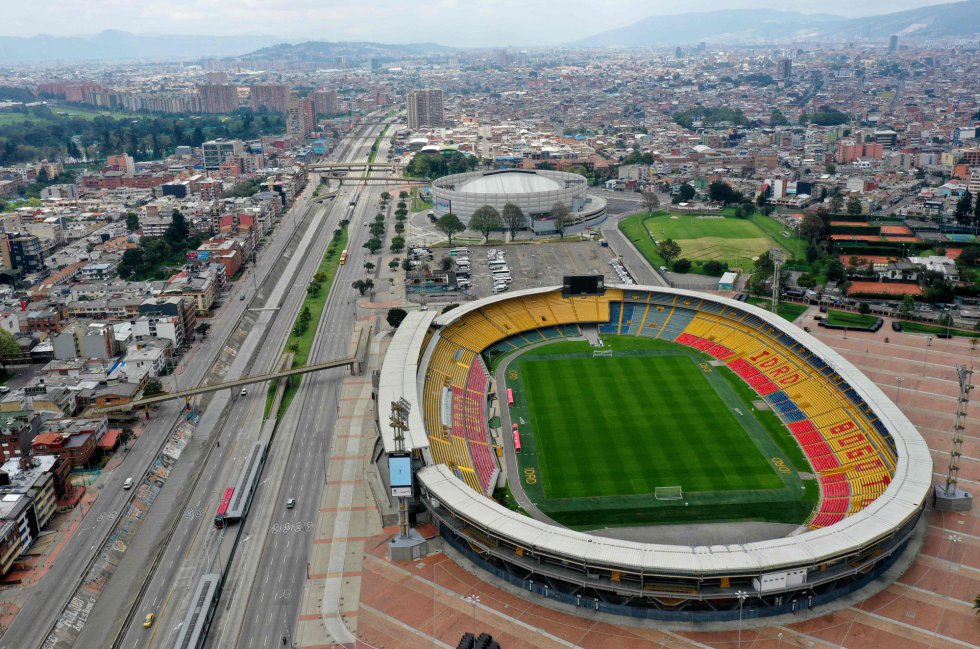 Vista del estadio El Campin en la ciudad de Bogotá (Colombia), el 21 de marzo.