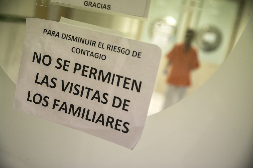 Cartel informativo de una de las plantas de hospitalización del Gregorio Marañón.