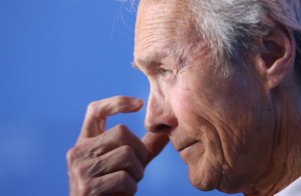 El director Clint Eastwood, en la rueda de prensa de presentación de su película 'Cartas desde Iwo Jima', en el festival de cine de Berlín de 2007.