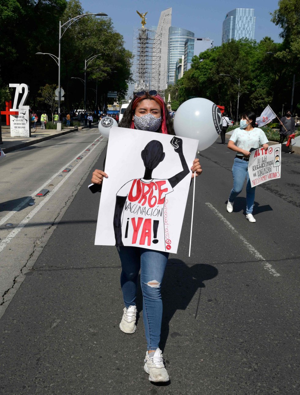 La movilización central se llevó a cabo en la Ciudad de México, y la marcha partió del Ángel de la Independencia hacia Palacio Nacional.