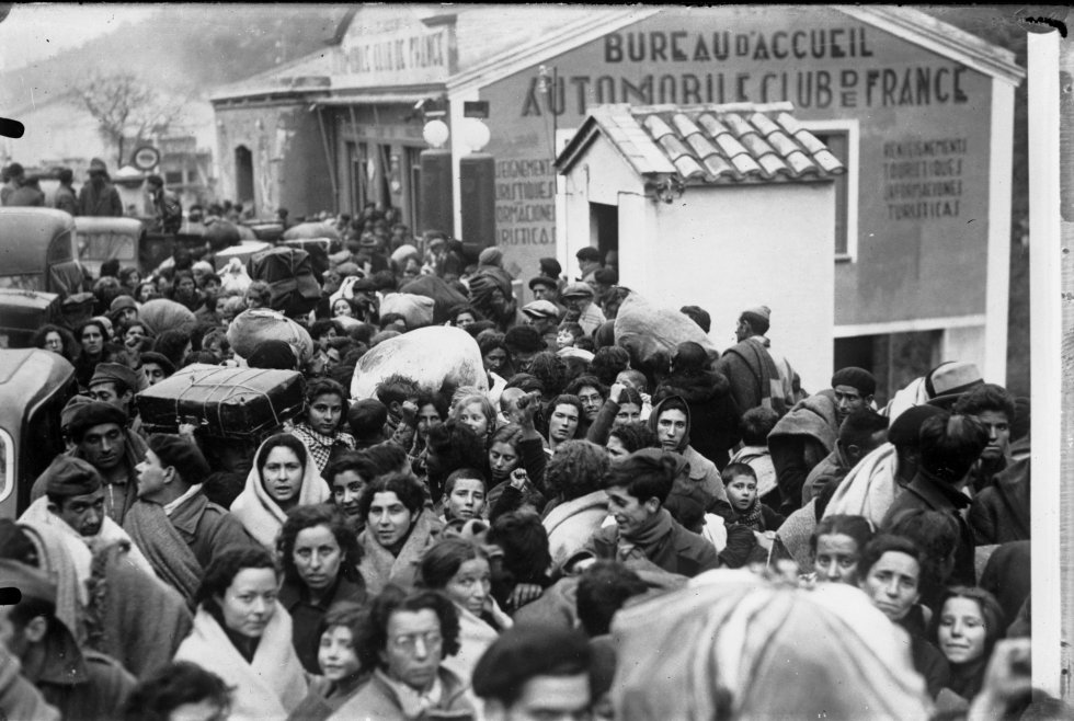 Paso por Le Perthus tras la Guerra Civil en los últimos días de enero de 1939.