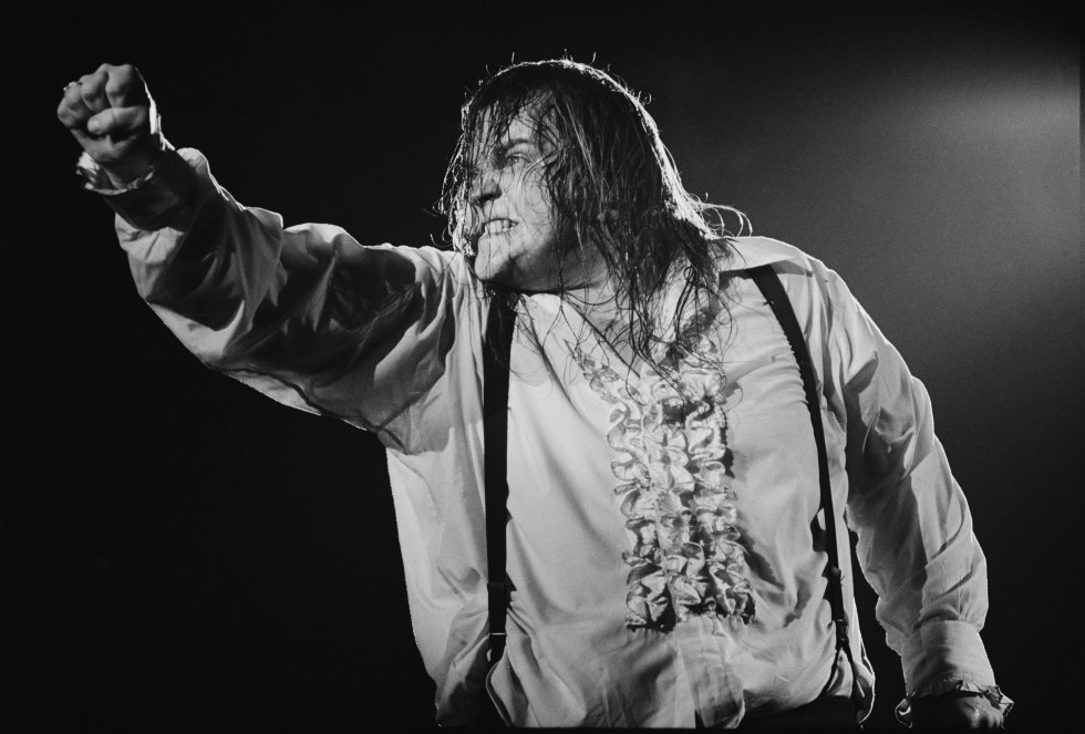 Meat Loaf, durante un concierto en Estados Unidos en 1978. El músico falleció este jueves con su esposa Deborah a su lado, por causas que no han trascendido.