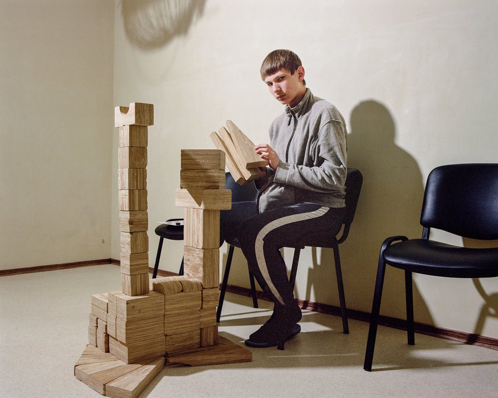 Paciente del Hospital Psiquiátrico, Myrnograd, 2019. 