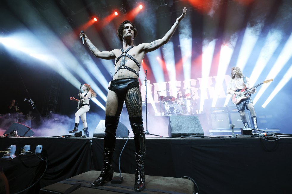 Los italianos Maneskin tomando Coachella.