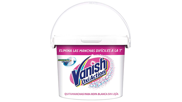 - Quitamanchas Vanish Oxi Action en polvo y sin lejía