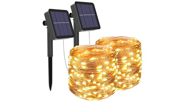 Guirnaldas solares para exteriores