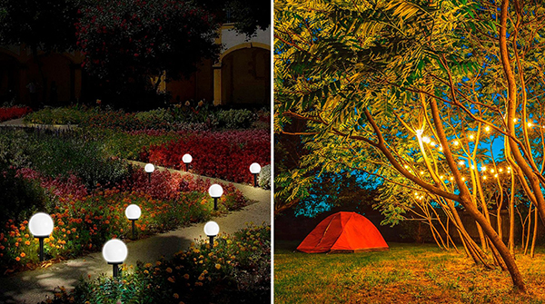 Diez ideas para iluminar tu jardín, balcón o patio con luces solares y de exterior