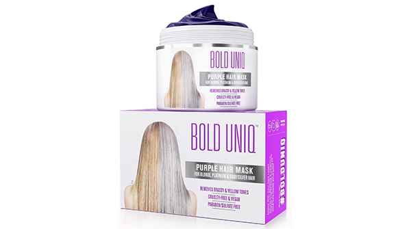 2. Mascarilla matizadora para cabello rubio y gris, de BOLD UNIQ