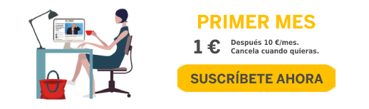 Primer mes 1 €. Después 10 € / mes. Cancela cuando quieras. Suscríbete ahora.