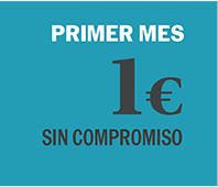 MENSUAL: 1 € (SIN COMPROMISO)