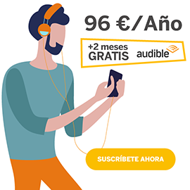 96 € / año + 2 meses gratis audible