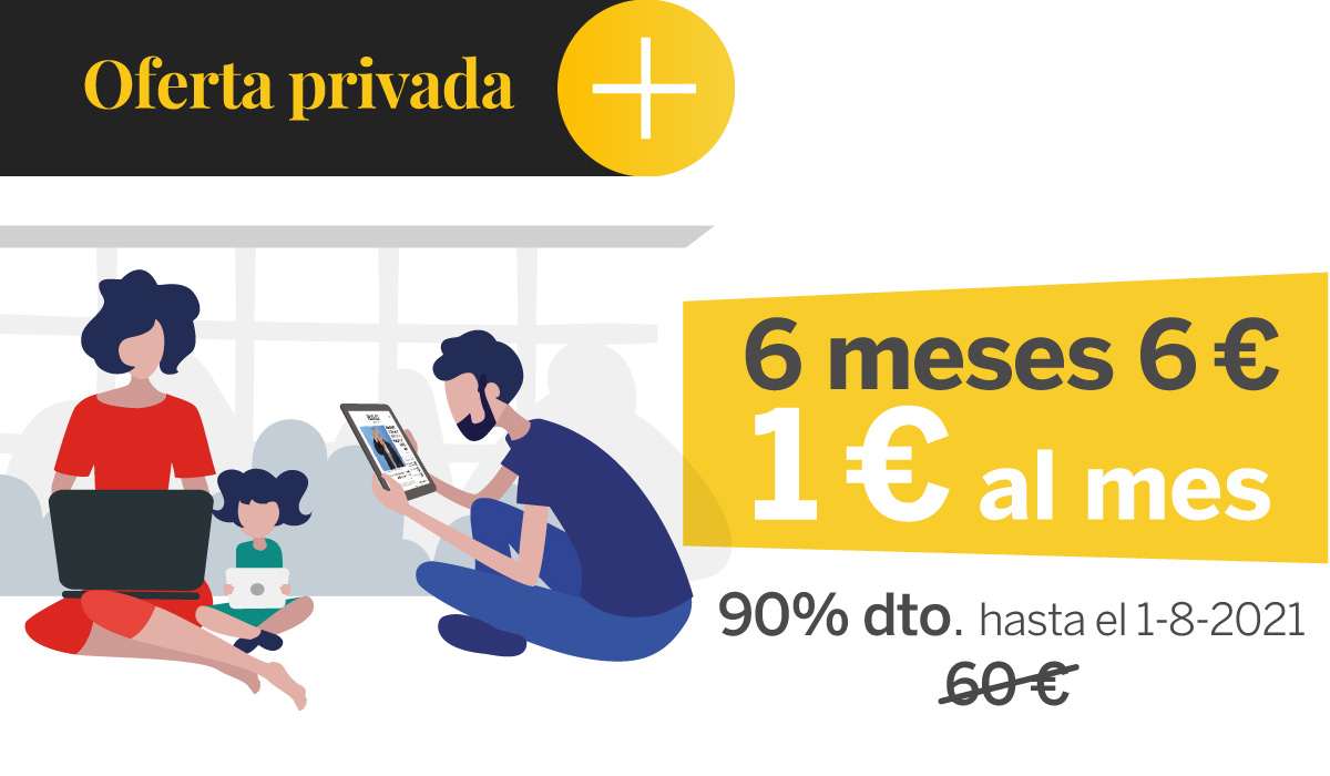 Oferta privada: 6 meses: 6€ - 90% descuento.