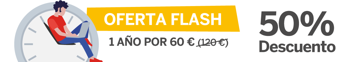 1 año por 60 € u 8 meses por 40 €.