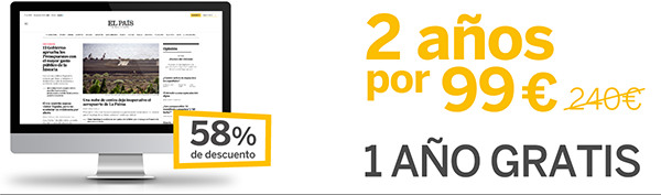 2 años por 99 €. 58% de descuento