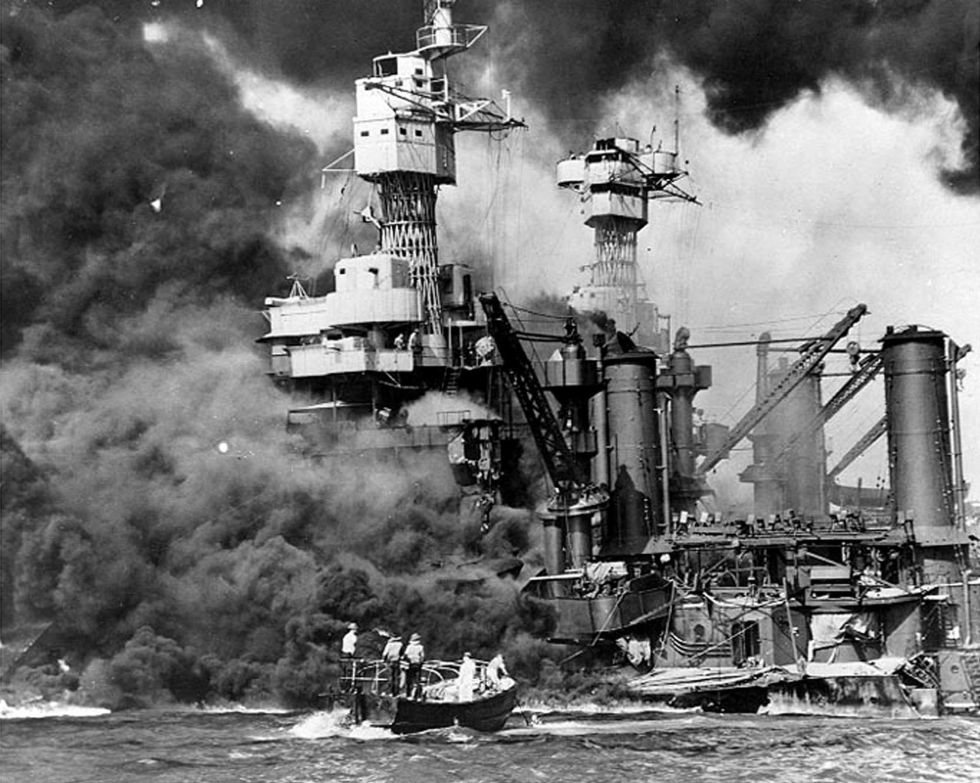 Resultado de imagen de ataque japones a la base naval estadounidense de pearl harbor