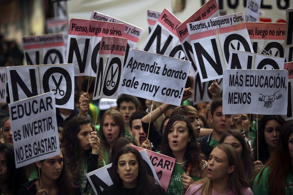 Fotos: Estudiantes contra los recortes | Sociedad | EL PAÍS