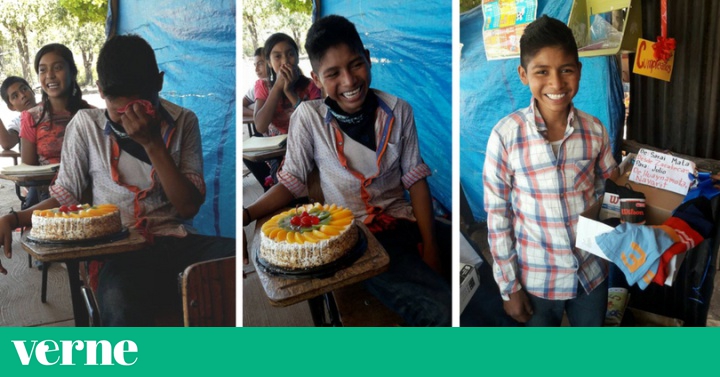 Un joven huichol recibió su primer pastel de cumpleaños de su maestra de  secundaria | Verne México EL PAÍS