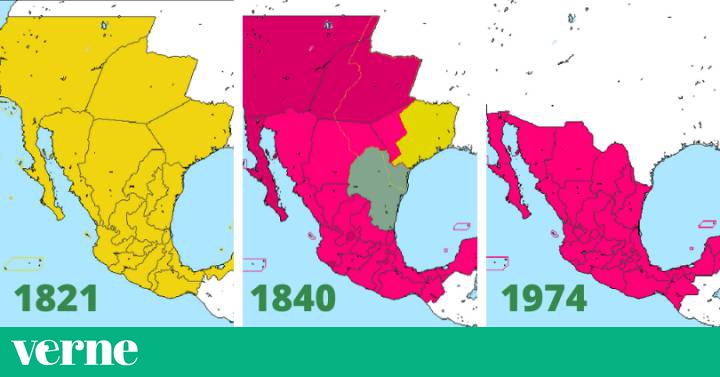20 mapas que muestran cómo ha cambiado el territorio de México desde la Independencia | Verne México EL PAÍS